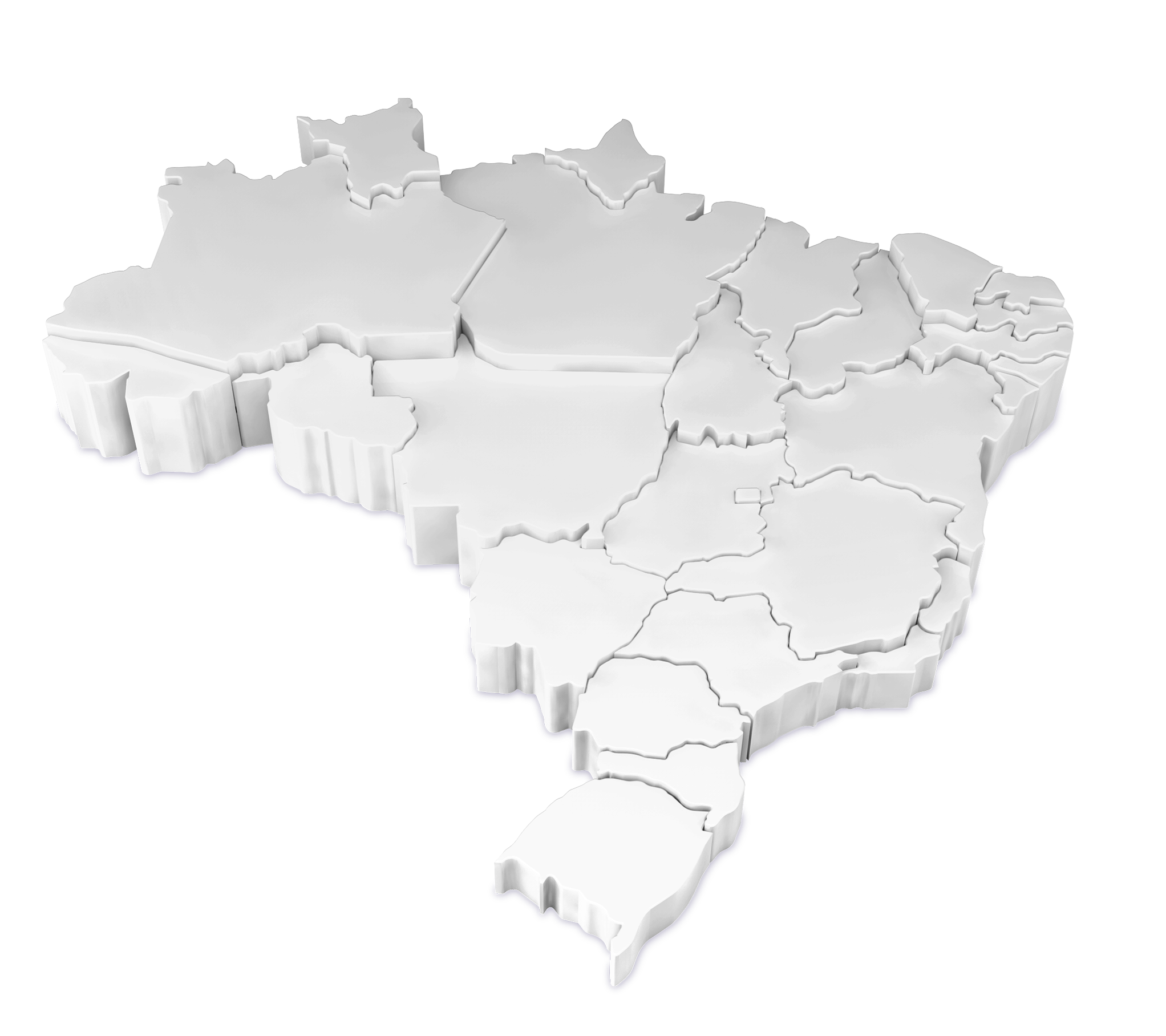 Mapa do Brasil 3D
